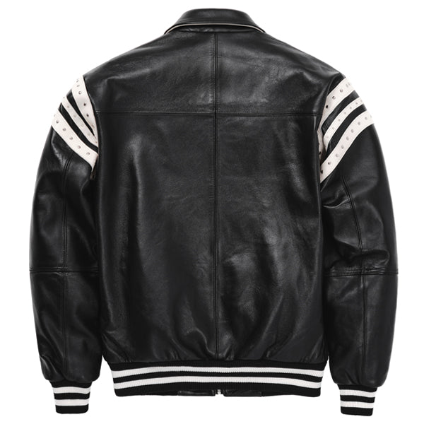 Pelle Pelle Encrusted Varsity Plush