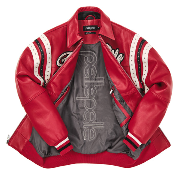 Pelle Pelle Encrusted Varsity Plush